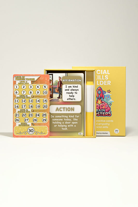 Social Skills Builder: Brain Boosters Card Set for Kids