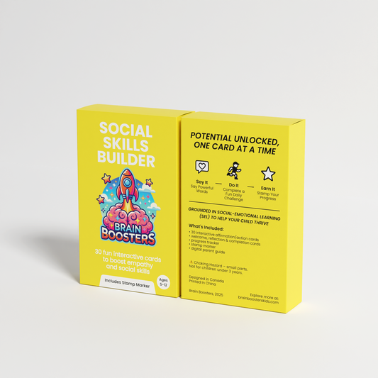 Social Skills Builder: Brain Boosters Card Set for Kids