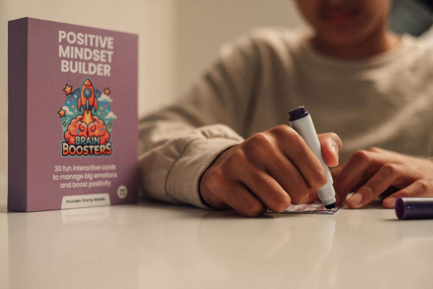Positive Mindset Builder: Brain Boosters Card Set for Kids