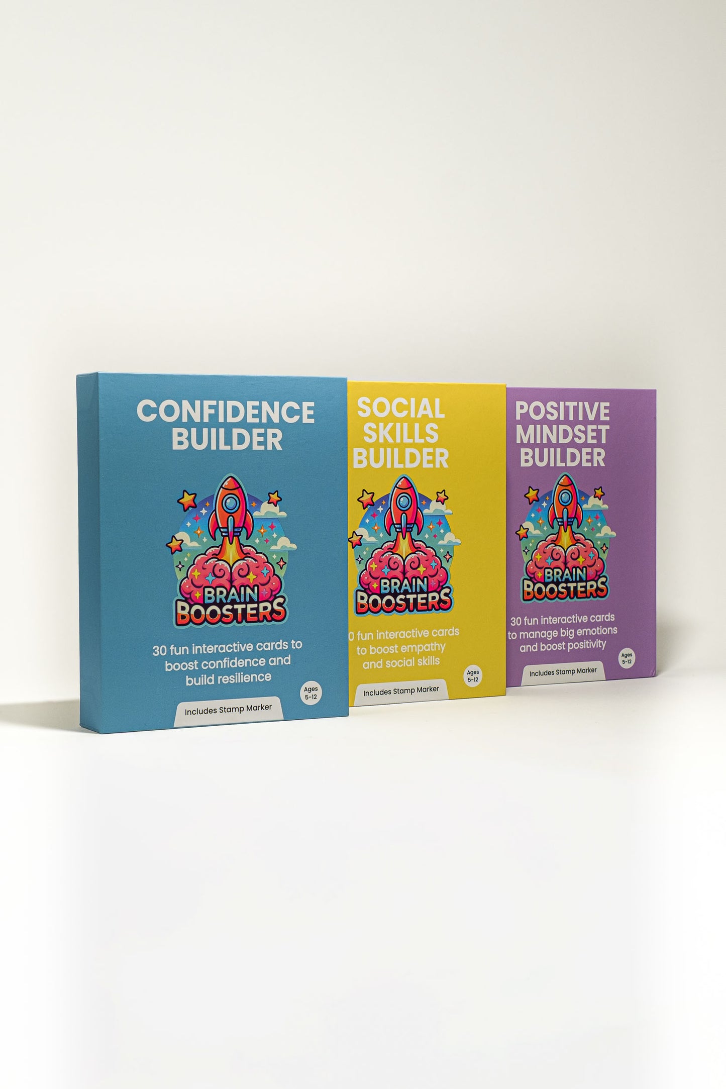 Brain Boosters 3-Pack Bundle: Confidence, Positive Mindset & Social Skills