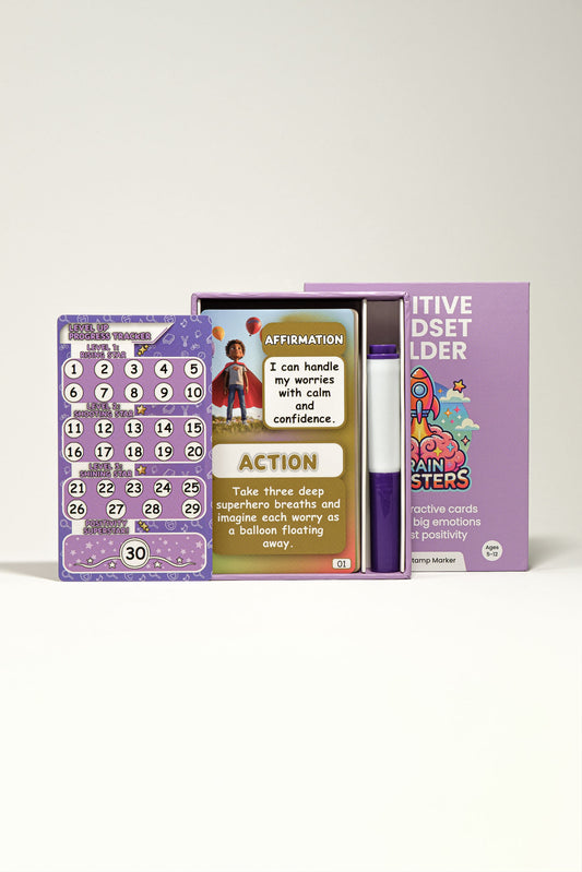 Positive Mindset Builder: Brain Boosters Card Set for Kids