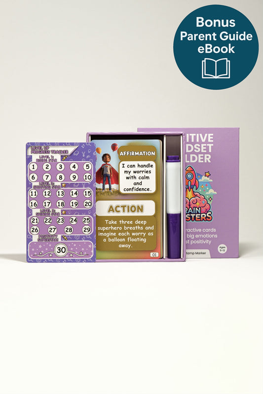 Positive Mindset Builder: Brain Boosters Card Set for Kids