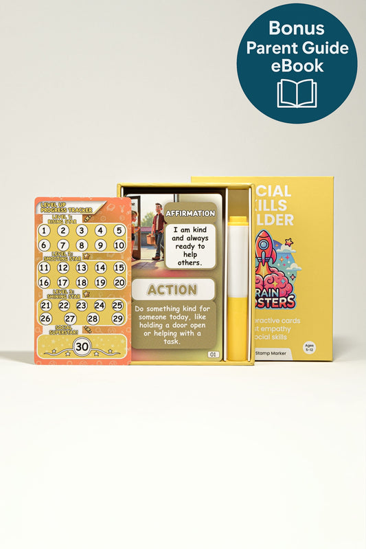 Social Skills Builder: Brain Boosters Card Set for Kids